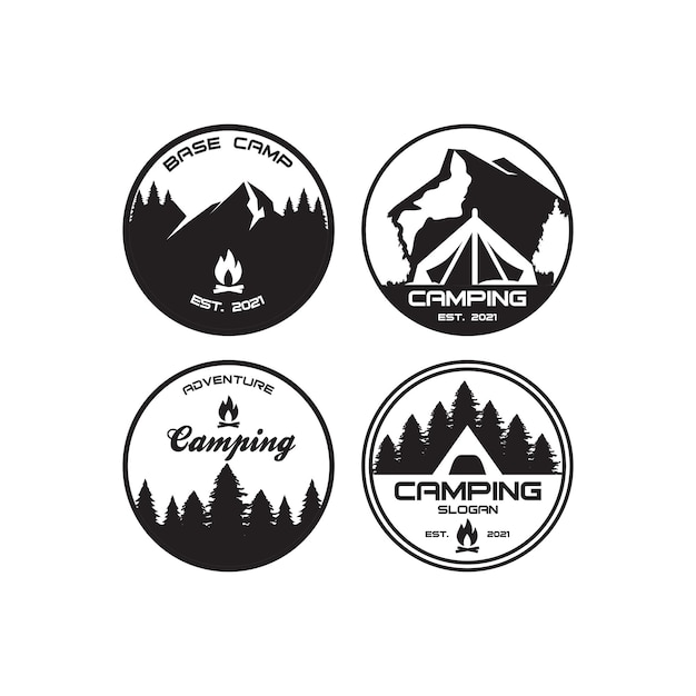 camping logo  adventure logo vector