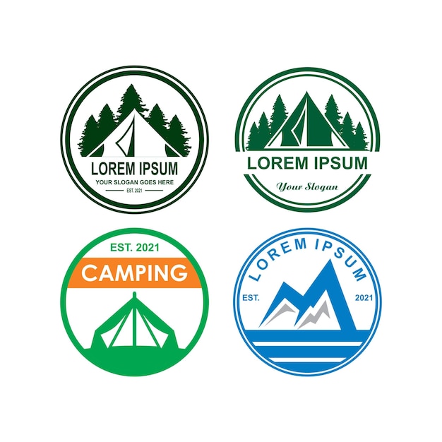 camping logo  adventure logo vector