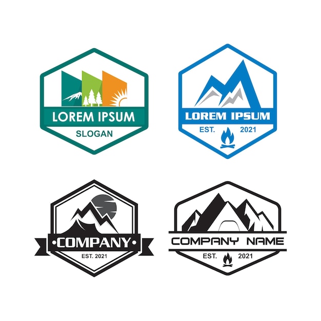 camping logo  adventure logo vector