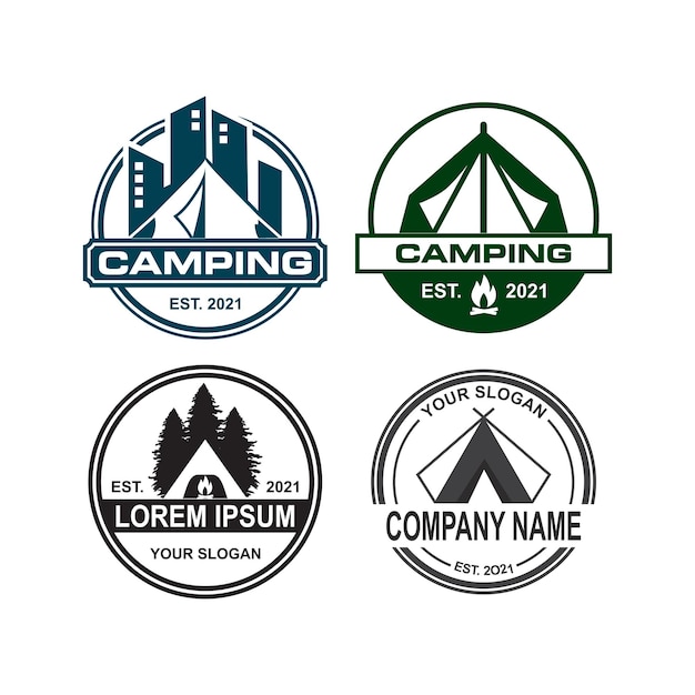 camping logo  adventure logo vector