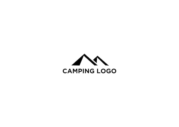 camping logo design vector illustration