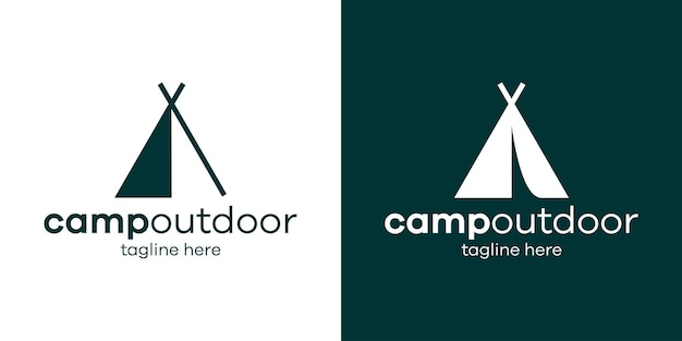 Camping logo icon vector illustration 1