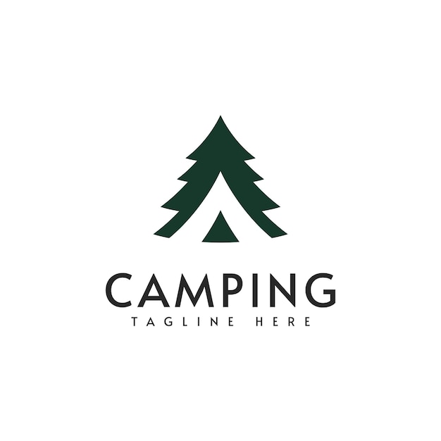 Camping logo vector design illustration template