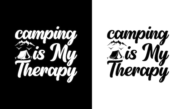 Camping Quote T shirt design, typography