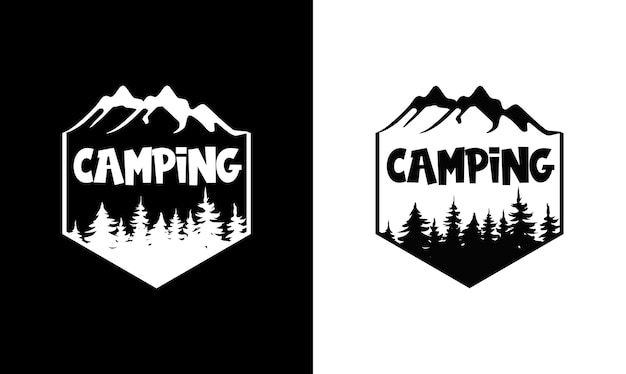 Camping Quote T shirt design, typography