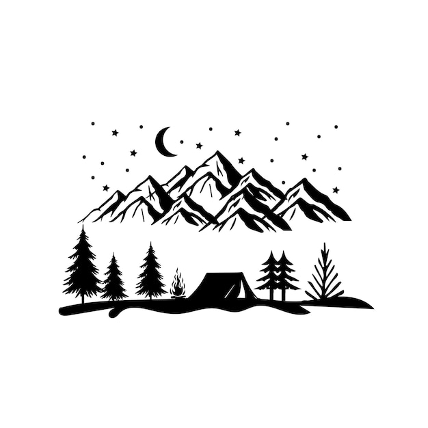 Camping svg, camping t-shirt design