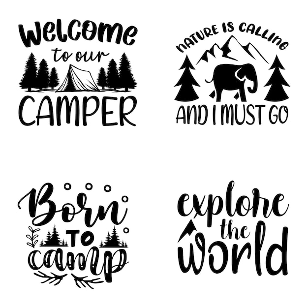 Camping Svg Quotes Design