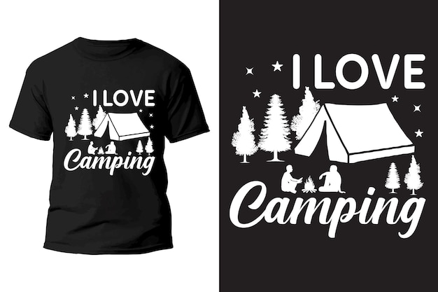 Camping svg t shirt design vector