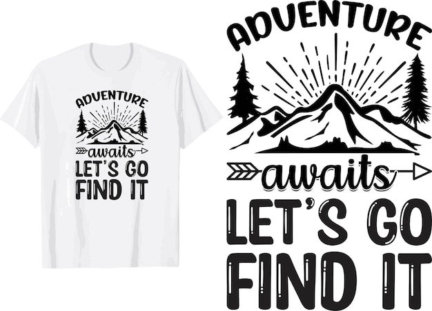 Camping svg t shirt design