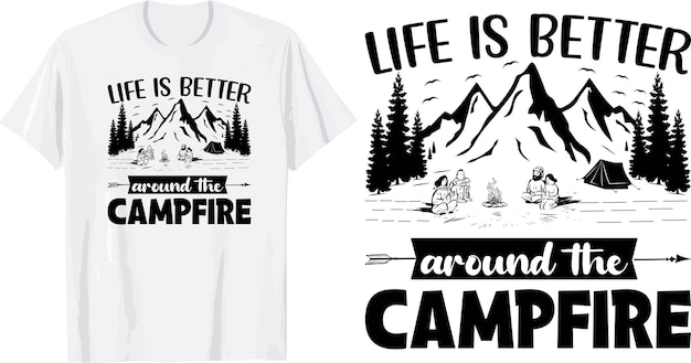 Camping svg t shirt design