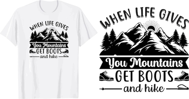 Vector camping svg t shirt design