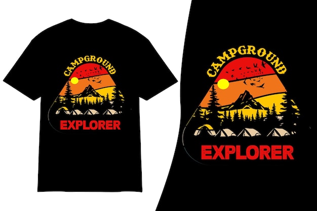 Camping t shirt design bundle camping vector elemen