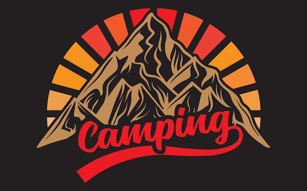 Camping T shirt Design Out Door t shirt vintage t shirt