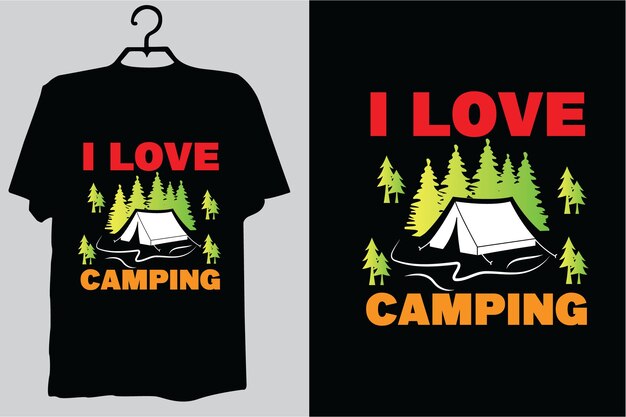 Camping t shirt design vector camping vector mountain t shirt design