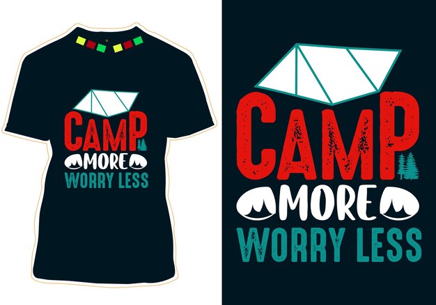 Camping T-shirt Design Vector