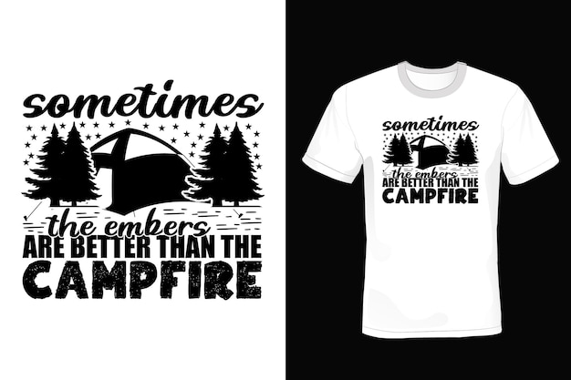 Camping T shirt design vintage typography