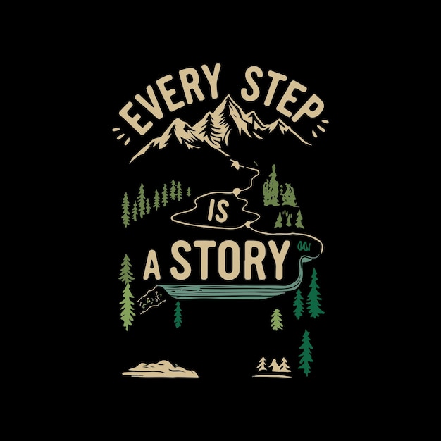 Vector camping t shirt design