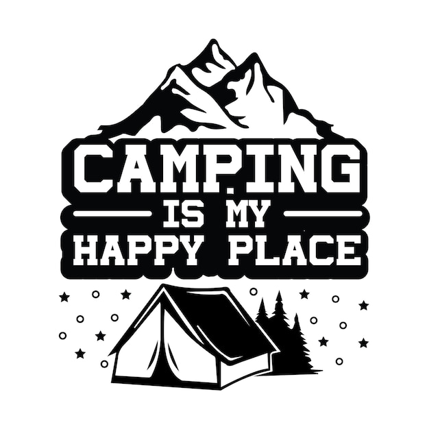 Camping T-shirt Design