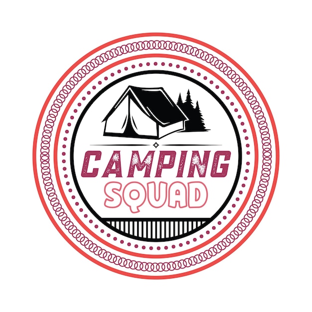 Camping T-shirt Design