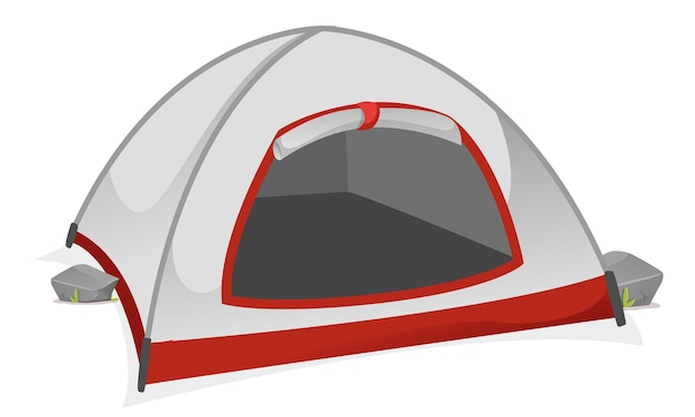 Camping travel tent equipment cartoon ,vector illustration