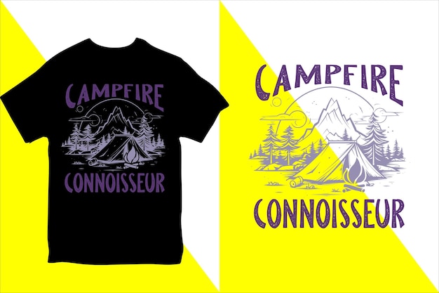 Camping tshirt design Vector camping tshirt design ideas Template Typography camping tshirts