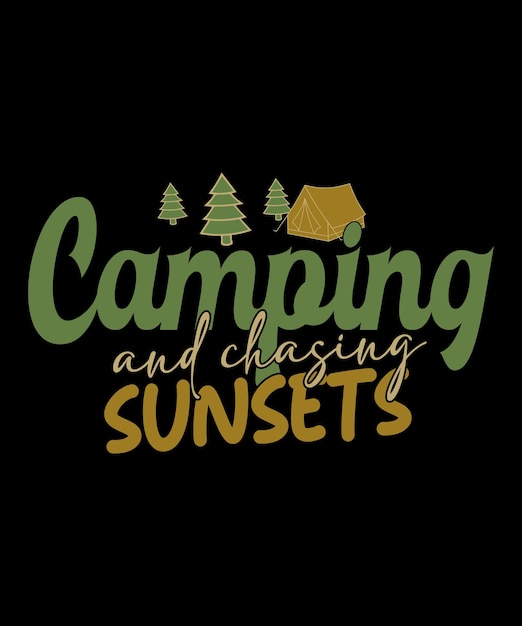 Camping TShirt Design