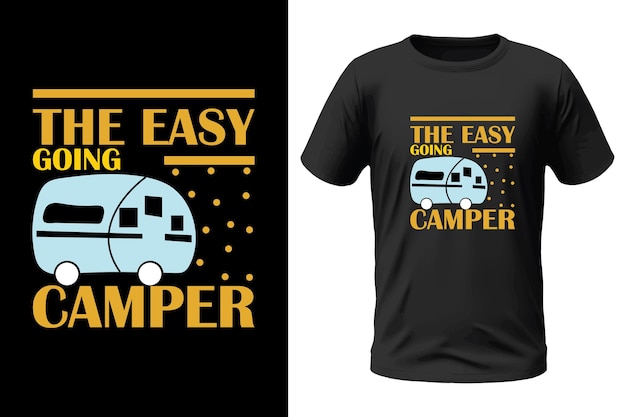 Camping tshirt design