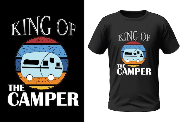 Camping tshirt design