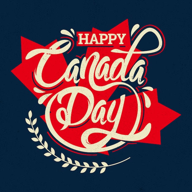 Canada day lettering