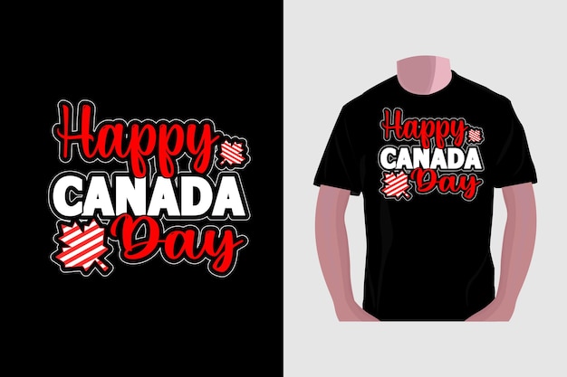 Canada Day typography tshirt design