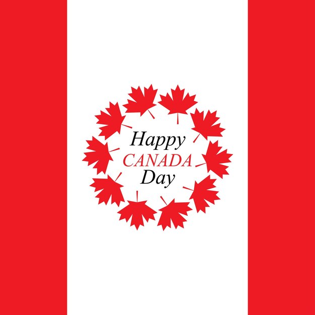 Vector canada day vector icon background