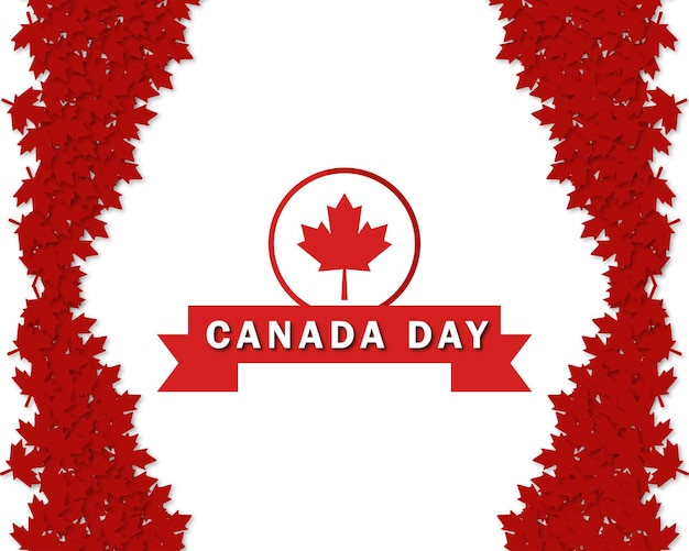 Canada day vector illustration design for social media poster and banner