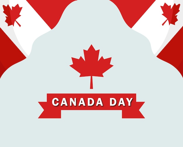 Canada day vector illustration design for social media poster and banner