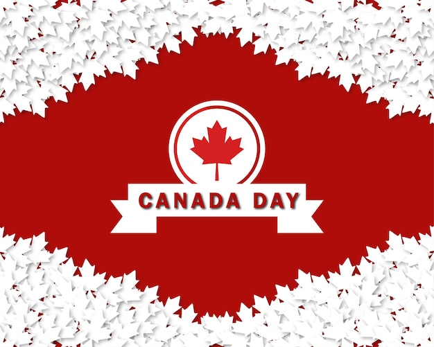 Canada day vector illustration design for social media poster and banner