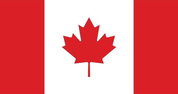 Canada flag vector illustration