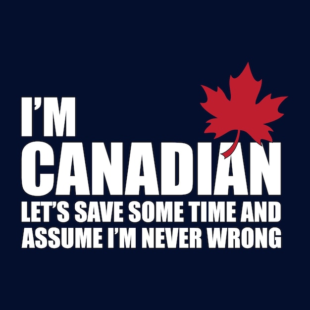 Canadian Day t shirt design