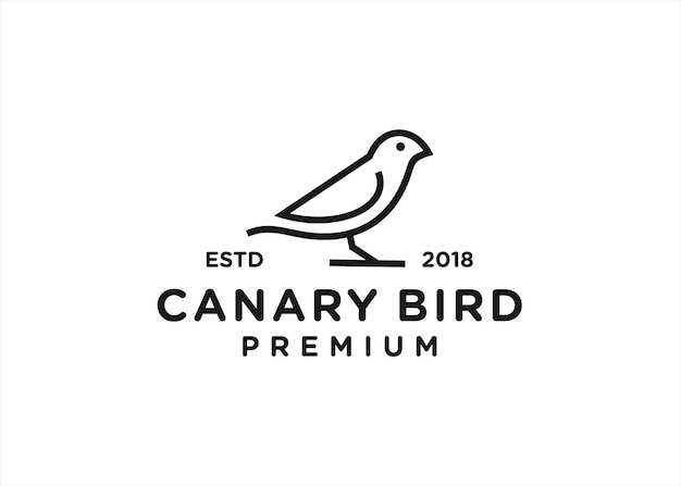 canary logo design vector illustration