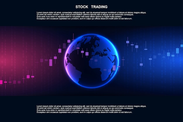 Candle stick graph chart in financial market , Forex trading .Stock exchange market, investment, finance and trading. Trading platform