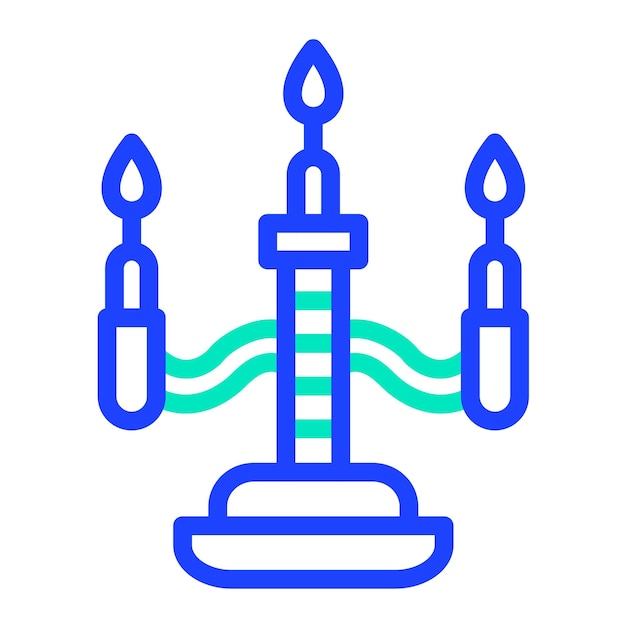 Candle Vector Icon Design Illustration