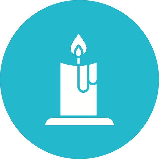 Candle Vector Illustration Style