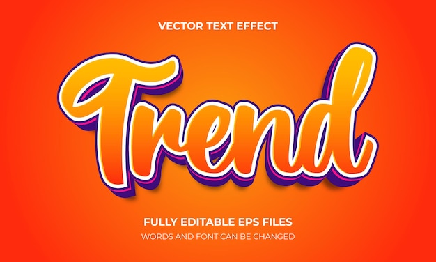 Candy 3D Text Effect Style Vector