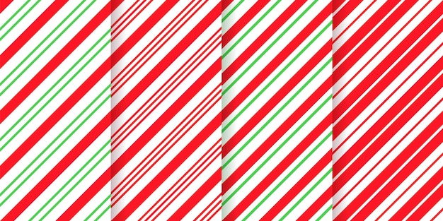 Candy cane seamless pattern Christmas stripe background Vector illustration