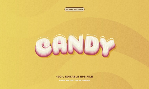 CANDY EDITABLE TEXT EFFECT