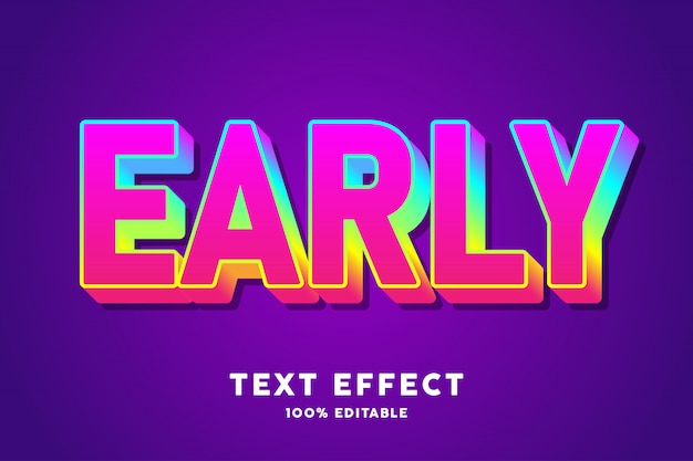 candy gradient text effect