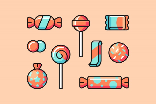 Candy icon set