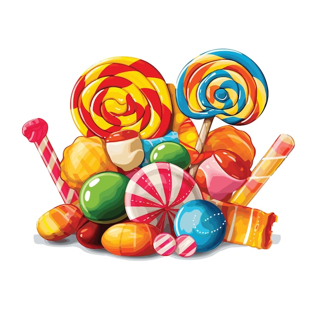 candy and Lollipop vector art