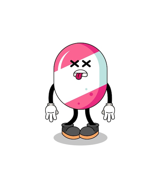 Candy mascot illustration is dead