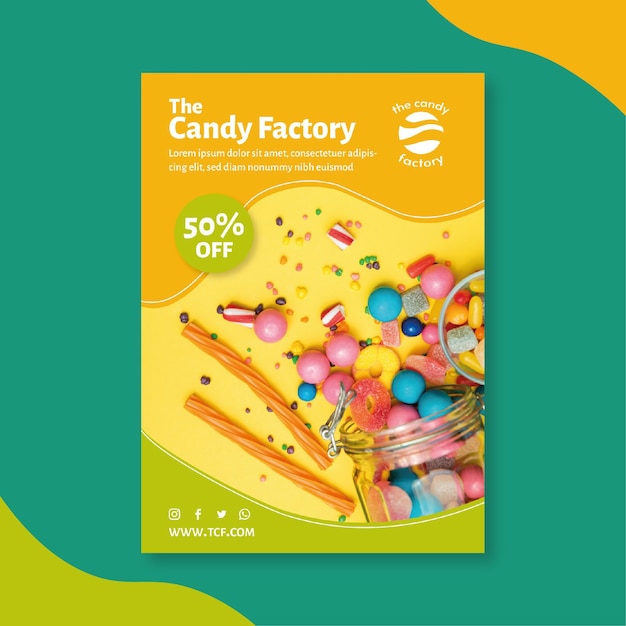 Candy poster template