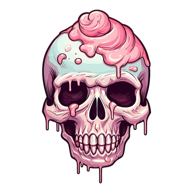 Vector candy skull