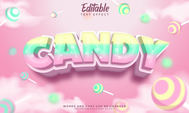 Candy text effect